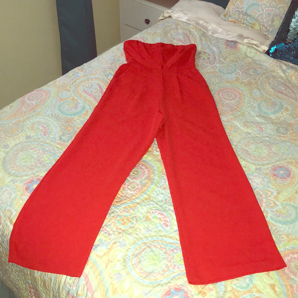 Guess hot red/ orange jumpsuit
